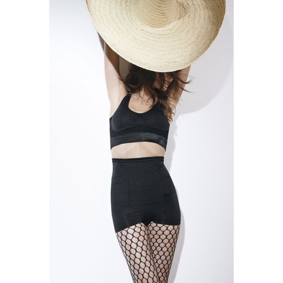 SPANX Other - SPANX All Around Slimmer & Shine Crop Racerback Wireless Bra Black Small NEW